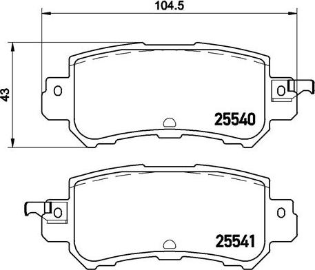 Brembo P 49 047X - Тормозные колодки, дисковые, комплект parts5.com