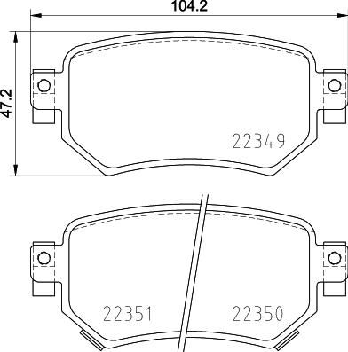 Brembo P 49 059 - Тормозные колодки, дисковые, комплект parts5.com