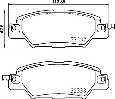 Brembo P 49 053 - Тормозные колодки, дисковые, комплект parts5.com