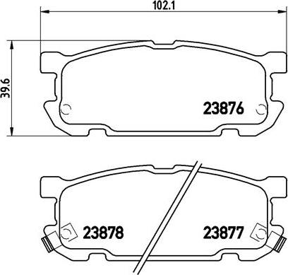 Brembo P 49 030 - Тормозные колодки, дисковые, комплект parts5.com