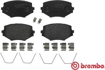 Brembo P 49 020 - Тормозные колодки, дисковые, комплект parts5.com