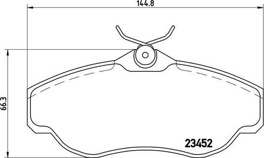 Brembo P 44 008 - Тормозные колодки, дисковые, комплект parts5.com