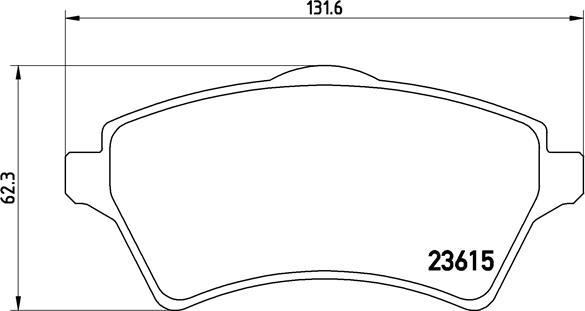 Brembo P 44 011 - Тормозные колодки, дисковые, комплект parts5.com