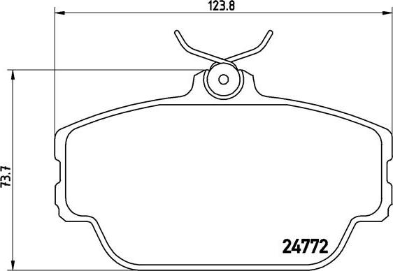 Brembo P 46 001 - Тормозные колодки, дисковые, комплект parts5.com