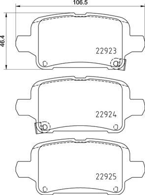 Brembo P 59 095 - Тормозные колодки, дисковые, комплект parts5.com