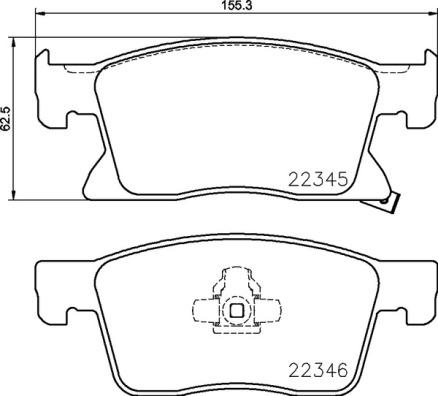 Brembo P 59 091 - Тормозные колодки, дисковые, комплект parts5.com