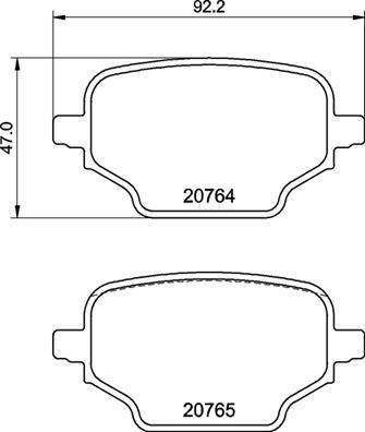 Brembo P 59 098 - Тормозные колодки, дисковые, комплект parts5.com