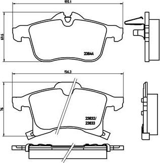 Brembo P 59 045X - Тормозные колодки, дисковые, комплект parts5.com