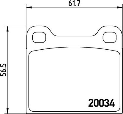 Brembo P 59 001 - Тормозные колодки, дисковые, комплект parts5.com