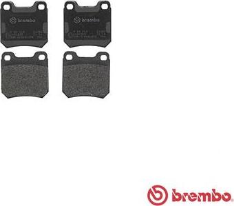 Brembo P 59 014 - Тормозные колодки, дисковые, комплект parts5.com