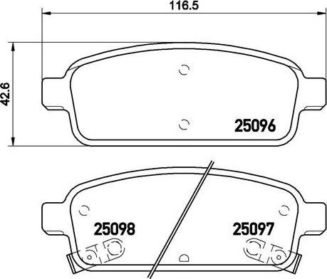 Brembo P 59 080 - Тормозные колодки, дисковые, комплект parts5.com