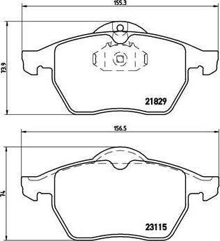 Brembo P 59 022 - Тормозные колодки, дисковые, комплект parts5.com