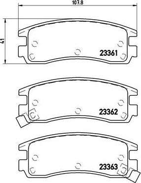 Brembo P 59 027 - Тормозные колодки, дисковые, комплект parts5.com