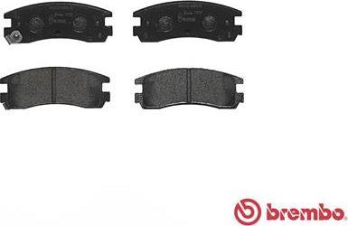 Brembo P 59 027 - Тормозные колодки, дисковые, комплект parts5.com