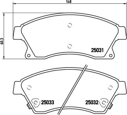 Brembo P 59 076X - Тормозные колодки, дисковые, комплект parts5.com