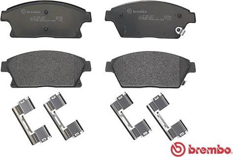 Brembo P 59 077 - Тормозные колодки, дисковые, комплект parts5.com