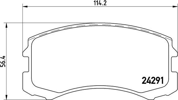 Brembo P 54 041 - Тормозные колодки, дисковые, комплект parts5.com