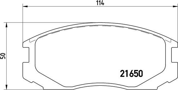 Brembo P 54 015 - Тормозные колодки, дисковые, комплект parts5.com