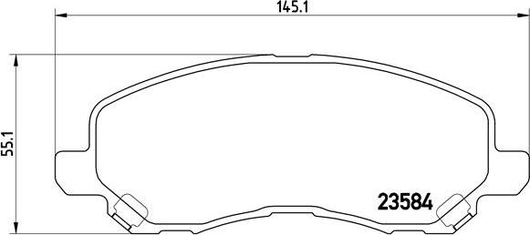 Brembo P 54 030X - Тормозные колодки, дисковые, комплект parts5.com