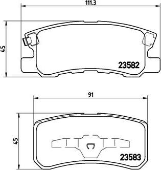 Brembo P 54 031X - Тормозные колодки, дисковые, комплект parts5.com