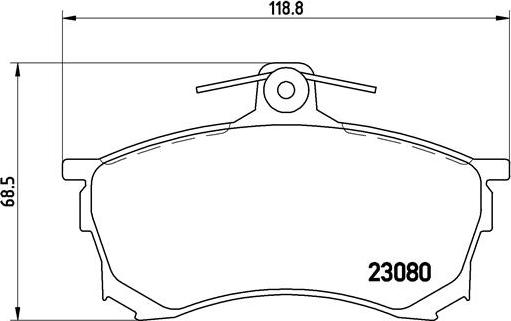 Brembo P 54 021 - Тормозные колодки, дисковые, комплект parts5.com