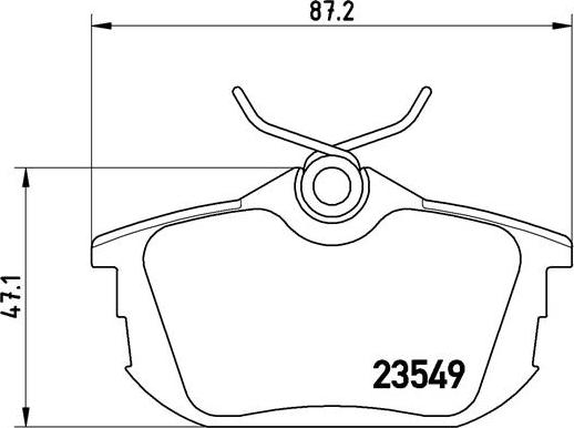 Brembo P 54 023 - Тормозные колодки, дисковые, комплект parts5.com