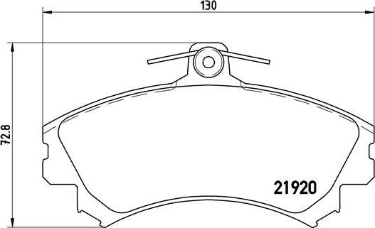 Brembo P 54 022 - Тормозные колодки, дисковые, комплект parts5.com