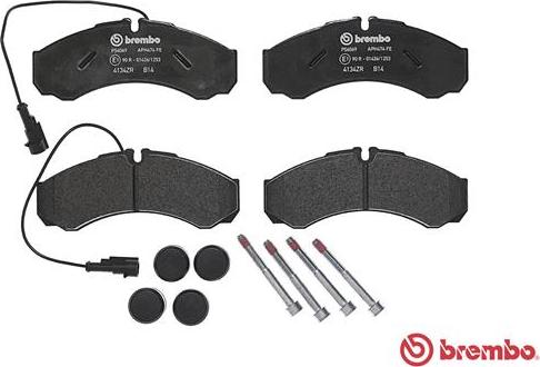 Brembo P 56 069 - Тормозные колодки, дисковые, комплект parts5.com