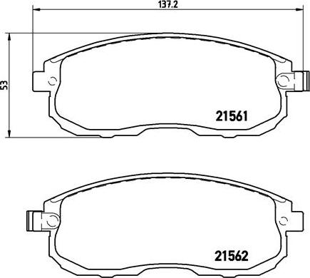 Brembo P 56 065 - Тормозные колодки, дисковые, комплект parts5.com