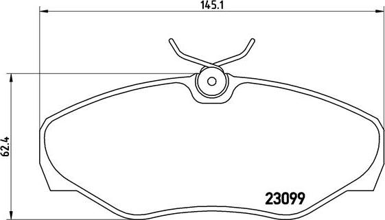 Brembo P 56 061 - Тормозные колодки, дисковые, комплект parts5.com