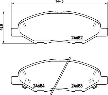 Brembo P 56 088 - Тормозные колодки, дисковые, комплект parts5.com