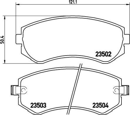 Brembo P 56 039 - Тормозные колодки, дисковые, комплект parts5.com