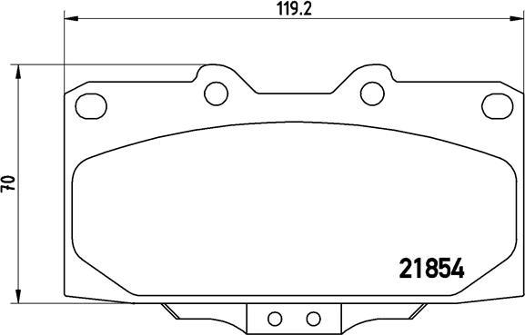 Brembo P 56 034 - Тормозные колодки, дисковые, комплект parts5.com