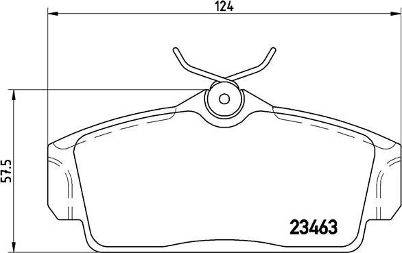 Brembo P 56 036 - Тормозные колодки, дисковые, комплект parts5.com