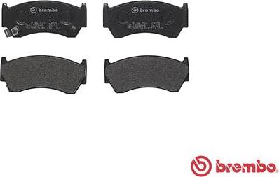 Brembo P 56 033 - Тормозные колодки, дисковые, комплект parts5.com