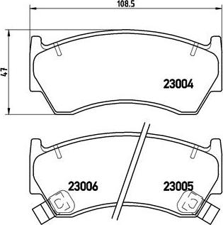 Brembo P 56 033 - Тормозные колодки, дисковые, комплект parts5.com