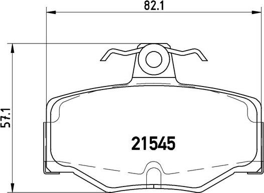 Brembo P 56 024 - Тормозные колодки, дисковые, комплект parts5.com