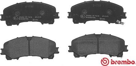 Brembo P 56 106 - Тормозные колодки, дисковые, комплект parts5.com