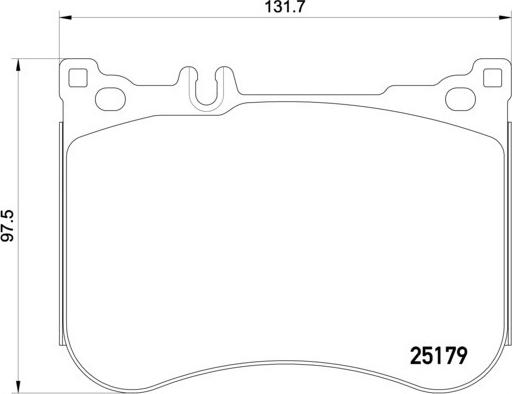 Brembo P 50 095 - Тормозные колодки, дисковые, комплект parts5.com