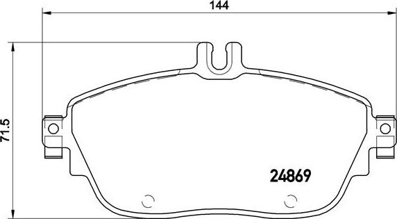 Brembo P 50 093 - Тормозные колодки, дисковые, комплект parts5.com