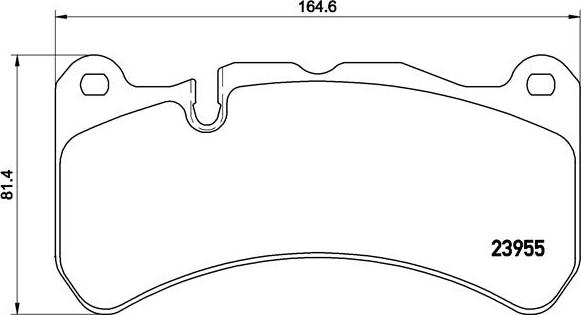 Brembo P 50 092 - Тормозные колодки, дисковые, комплект parts5.com