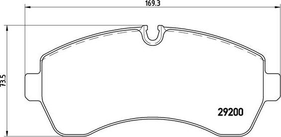 Brembo P 50 059 - Тормозные колодки, дисковые, комплект parts5.com