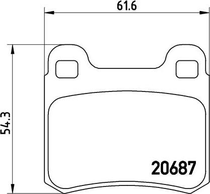 Brembo P 50 013 - Тормозные колодки, дисковые, комплект parts5.com