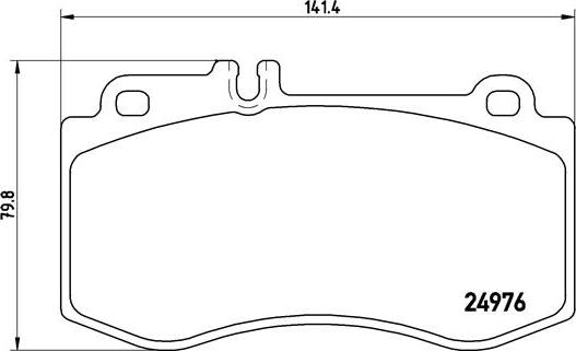 Brembo P 50 087 - Тормозные колодки, дисковые, комплект parts5.com