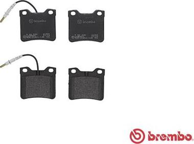 Brembo P 50 030 - Тормозные колодки, дисковые, комплект parts5.com