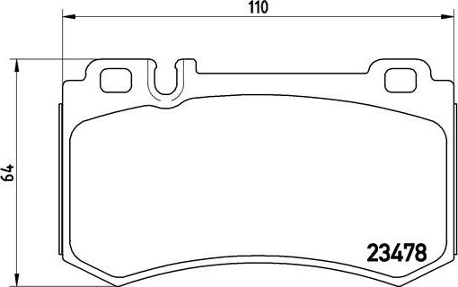 Brembo P 50 077 - Тормозные колодки, дисковые, комплект parts5.com