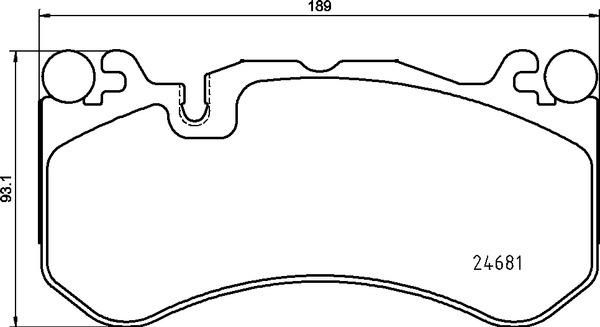 Brembo P 50 142 - Тормозные колодки, дисковые, комплект parts5.com