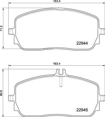 Brembo P 50 152 - Тормозные колодки, дисковые, комплект parts5.com