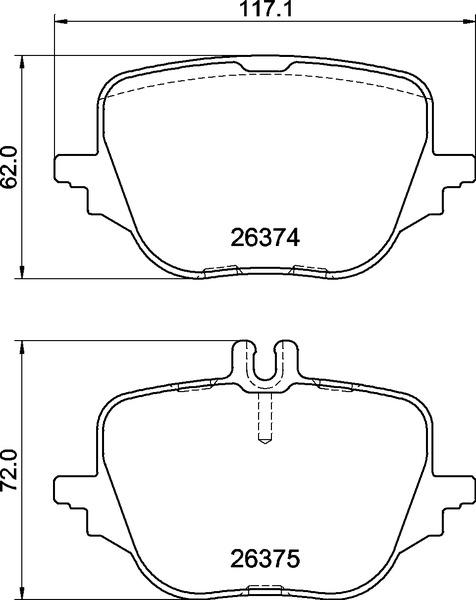 Brembo P 50 169 - Тормозные колодки, дисковые, комплект parts5.com