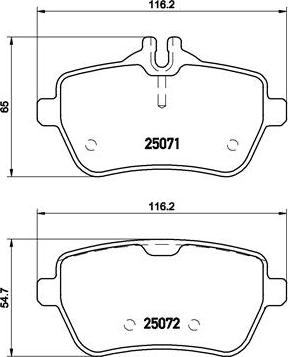 Brembo P 50 103 - Тормозные колодки, дисковые, комплект parts5.com